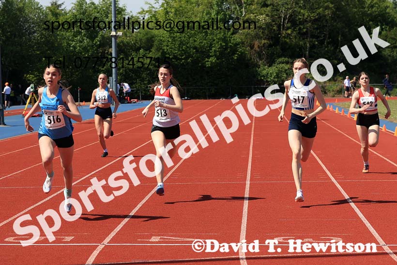 Womens 300 metres, 2025 North Eastern Track and Field Champs., Shildon, County Durham. Photo: David T. Hewitson/Sports for All Pics